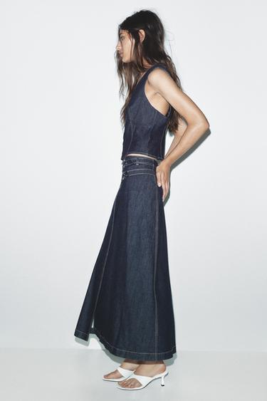 JUPE Z1975 CROISÉE EN JEAN