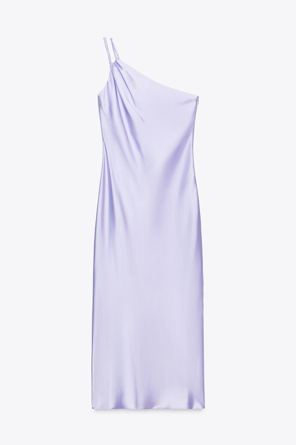 ASYMMETRIC SATIN DRESS