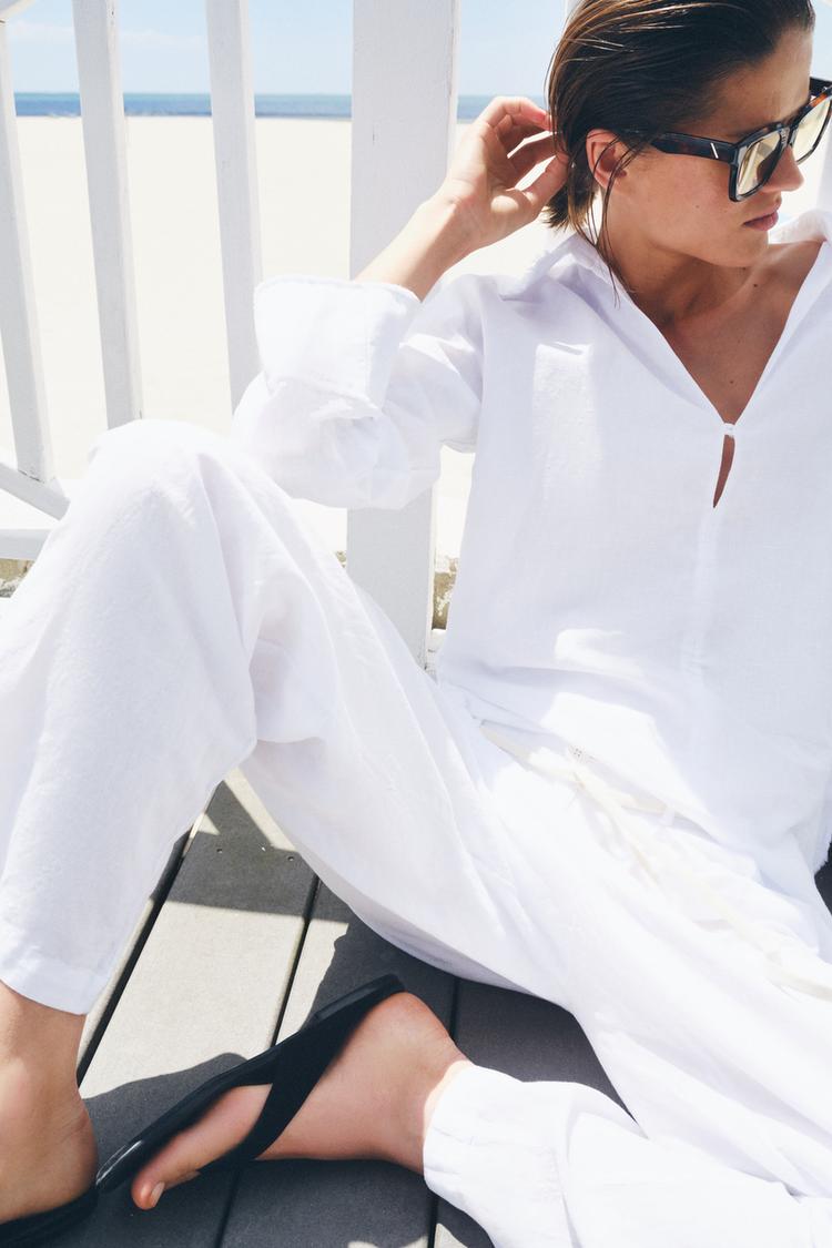 PANTALON AVEC LIN ZW COLLECTION