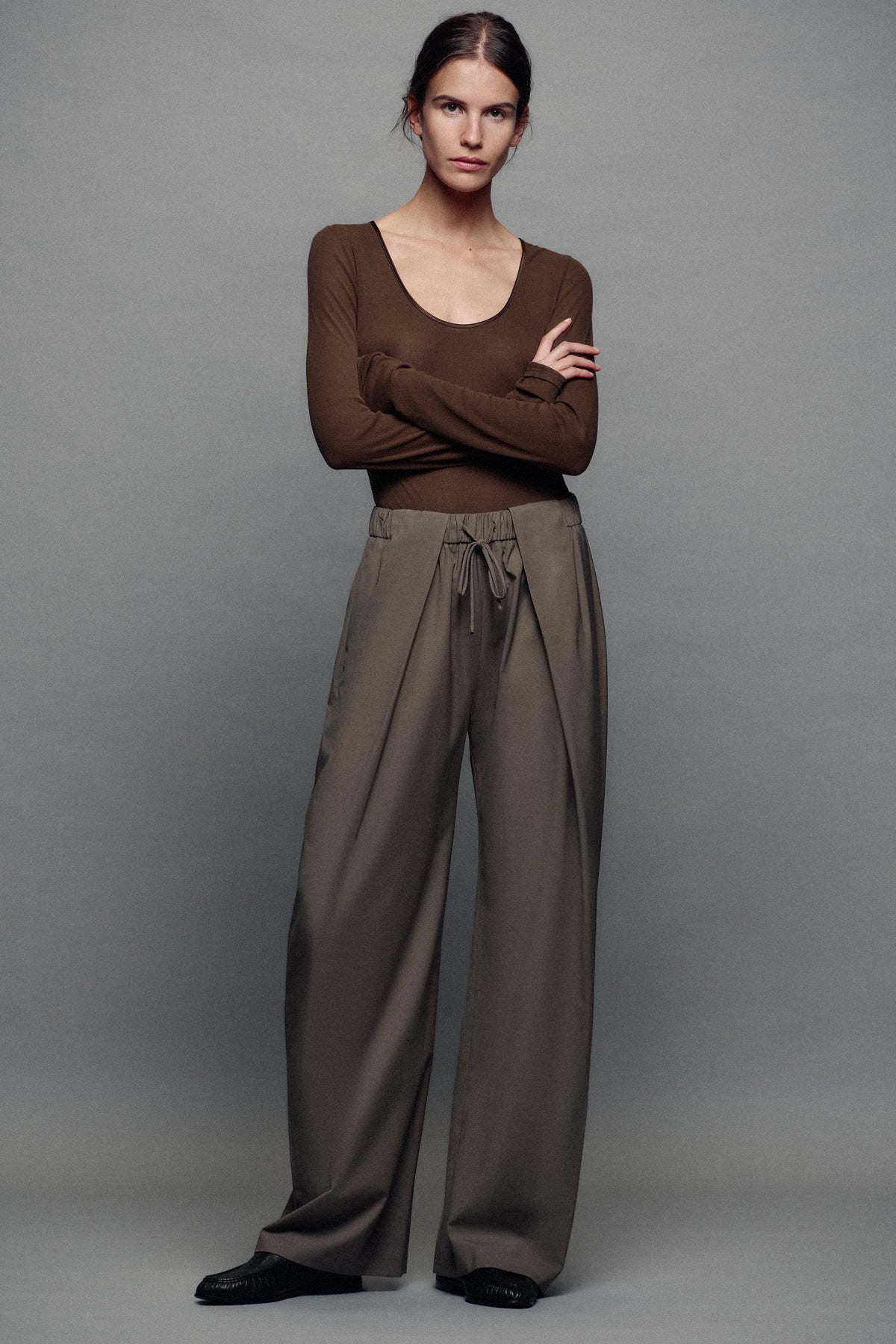 PANTALON À PLIS ZW COLLECTION