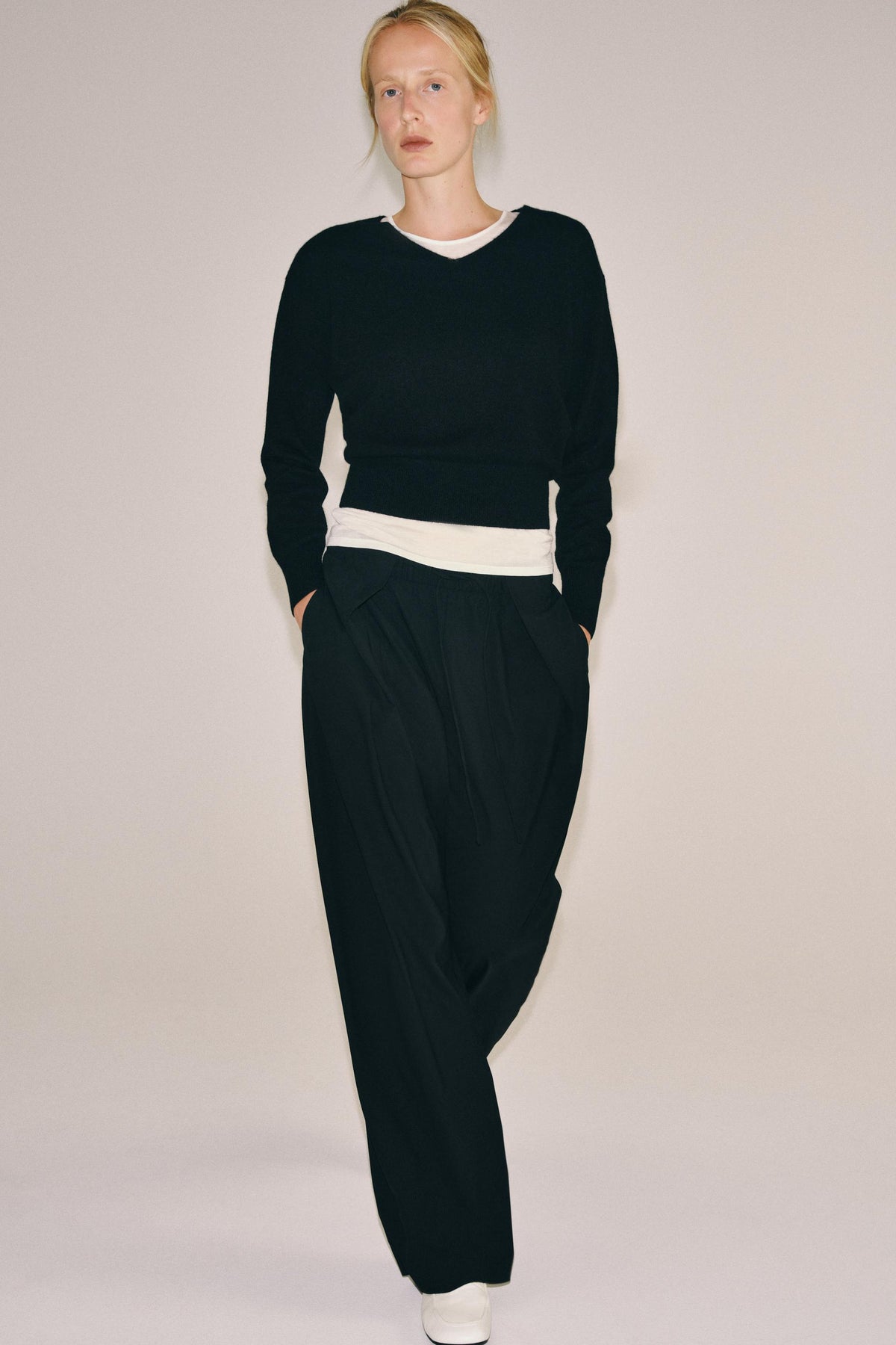 PANTALON À PLIS ZW COLLECTION