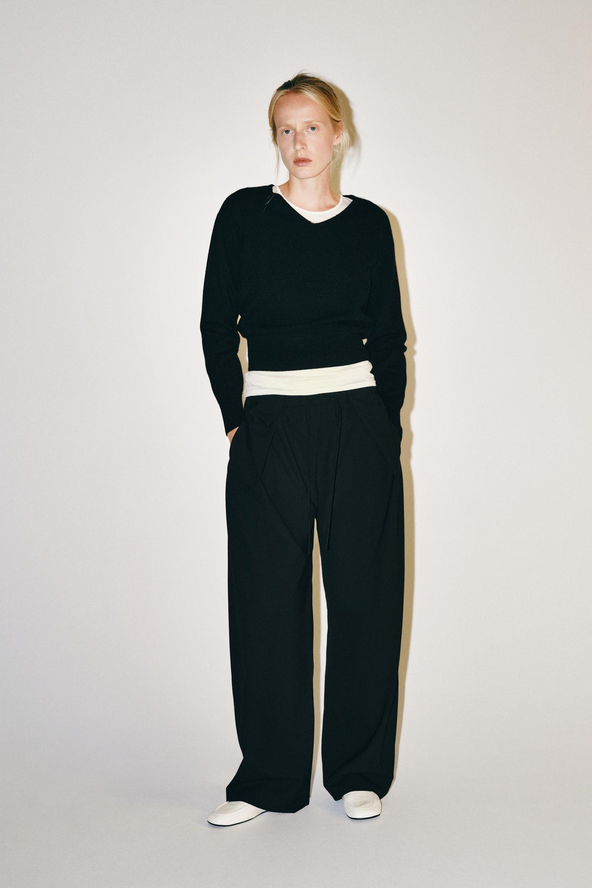 PANTALON À PLIS ZW COLLECTION
