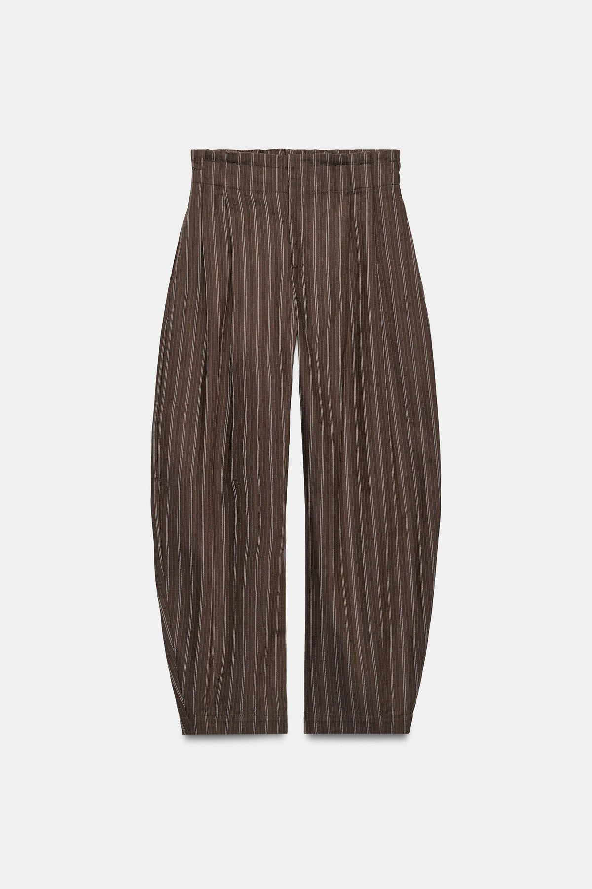 PANTALON PAPERBAG BALLON RAYURES