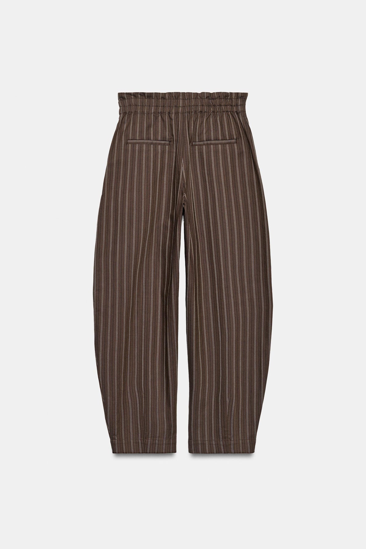 PANTALON PAPERBAG BALLON RAYURES