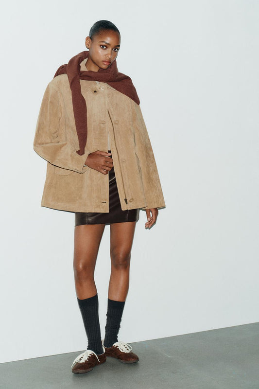 100% SUEDE LEATHER JACKET