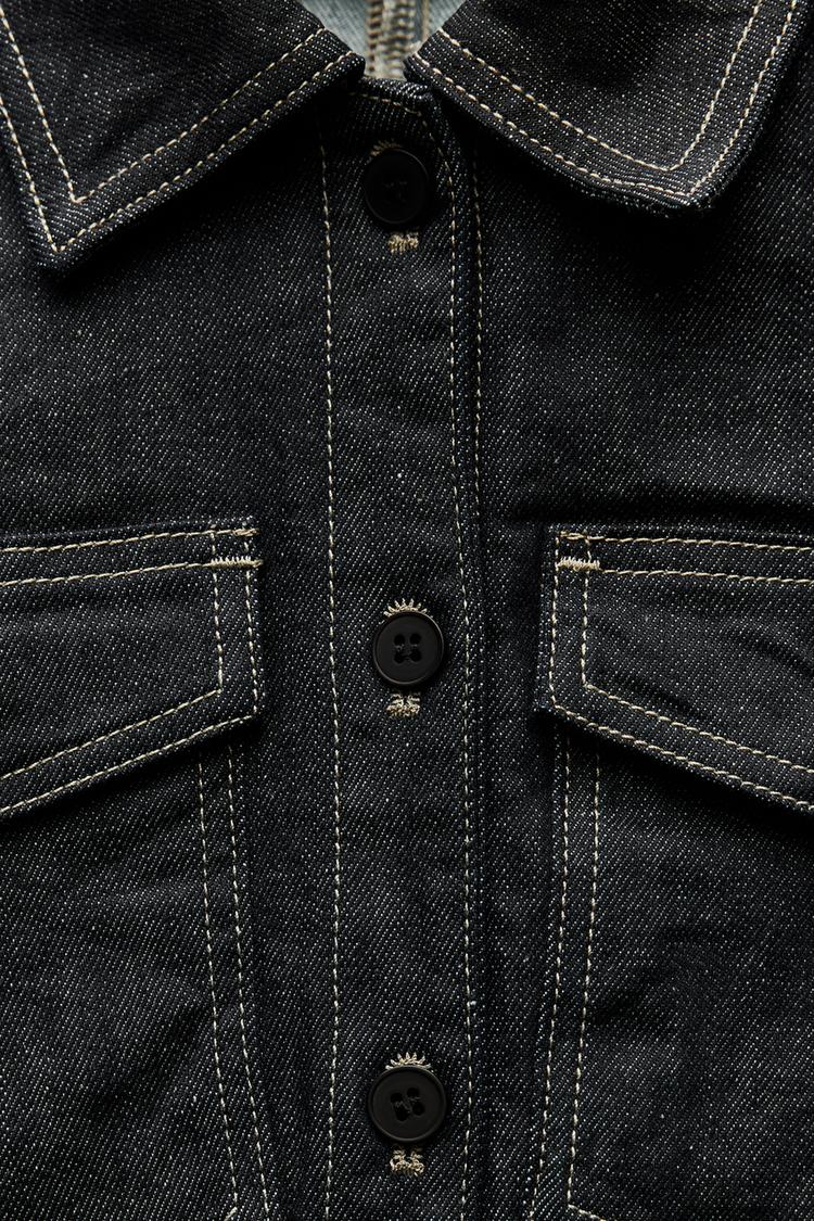 CHEMISE EN JEAN AVEC SURPIQÛRES ZW COLLECTION