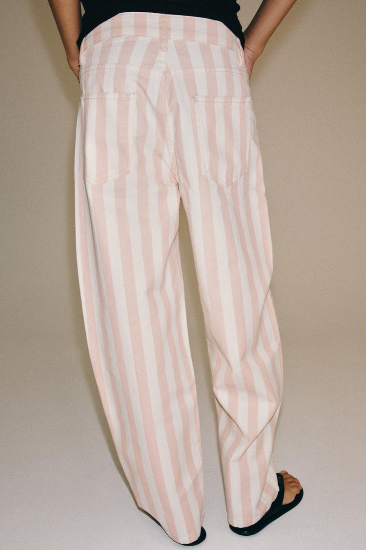 JEAN ZW COLLECTION TAPERED TAILLE NORMALE À RAYURES
