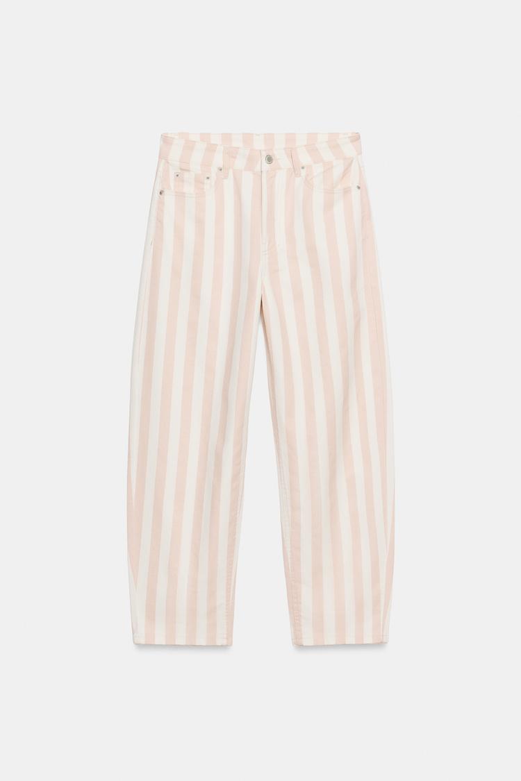 JEAN ZW COLLECTION TAPERED TAILLE NORMALE À RAYURES