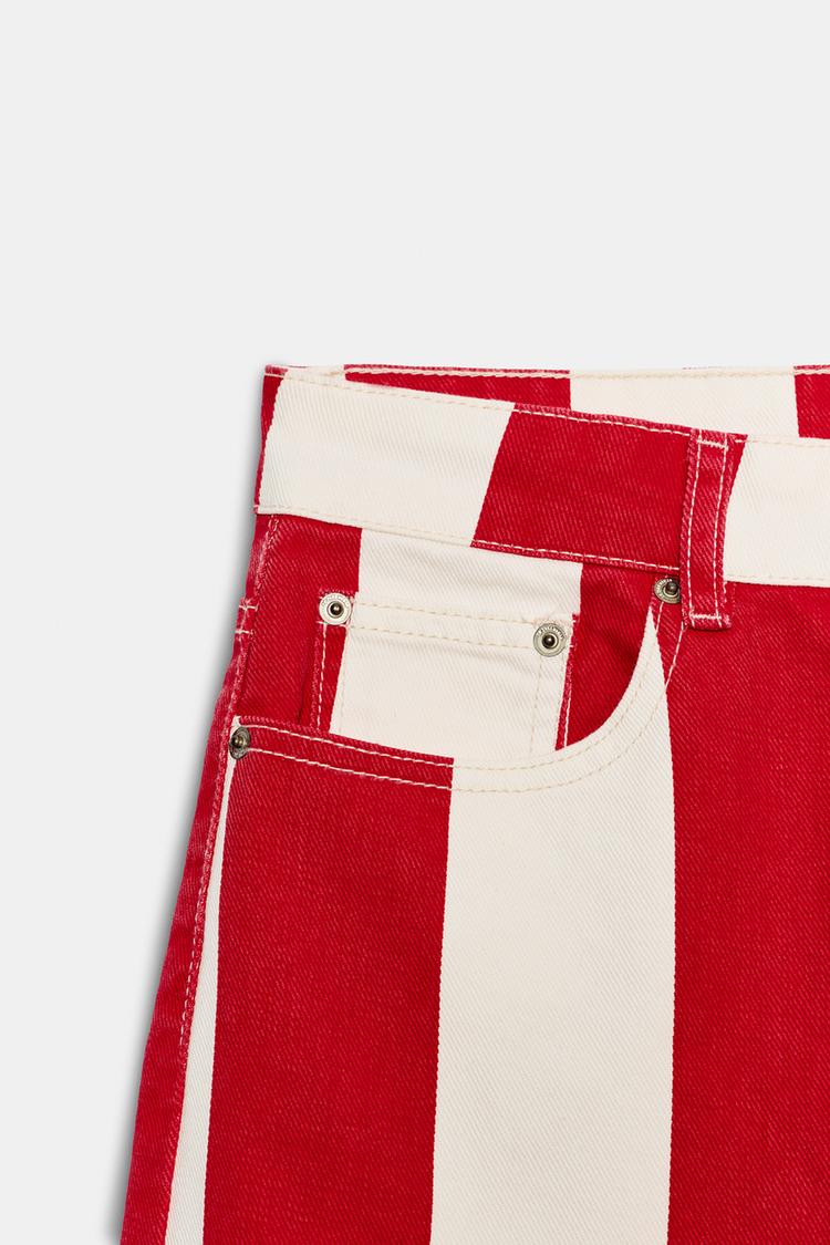 JEAN ZW COLLECTION TAPERED TAILLE NORMALE À RAYURES