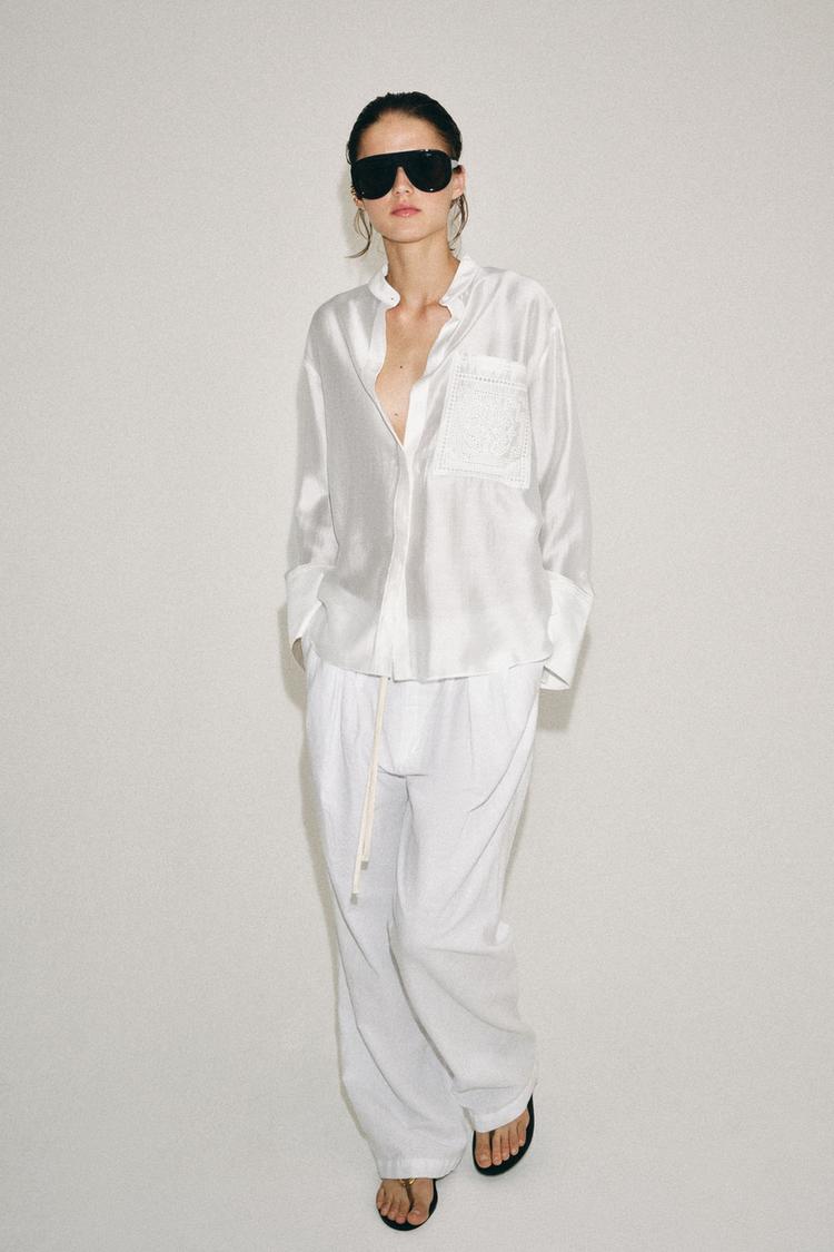 PANTALON AVEC LIN ZW COLLECTION