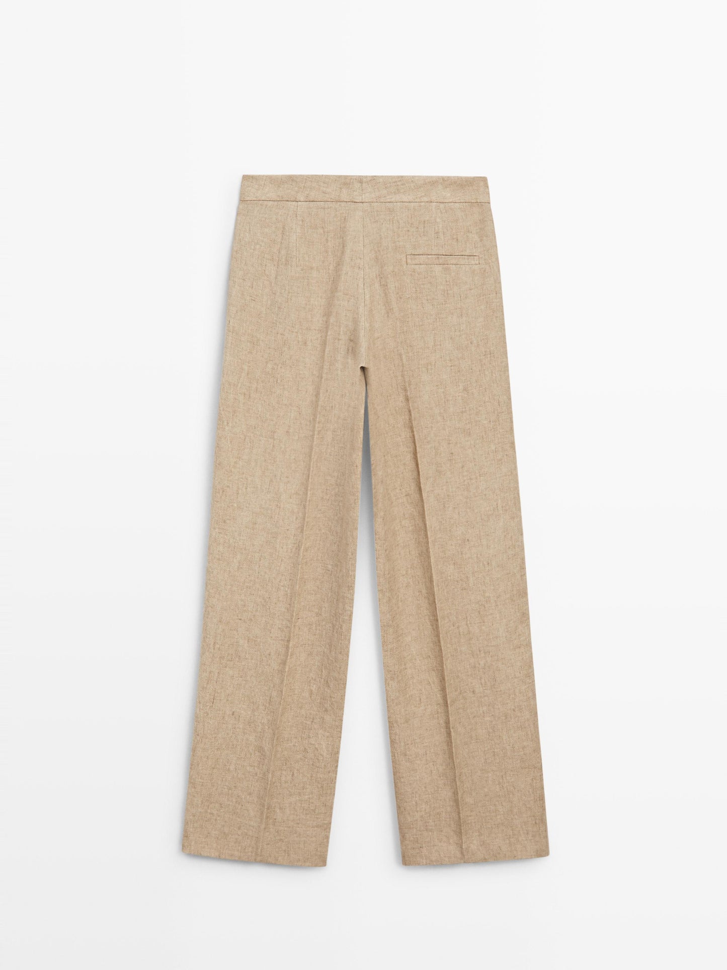 PANTALON FLUIDE À DÉTAIL PINCES LIN