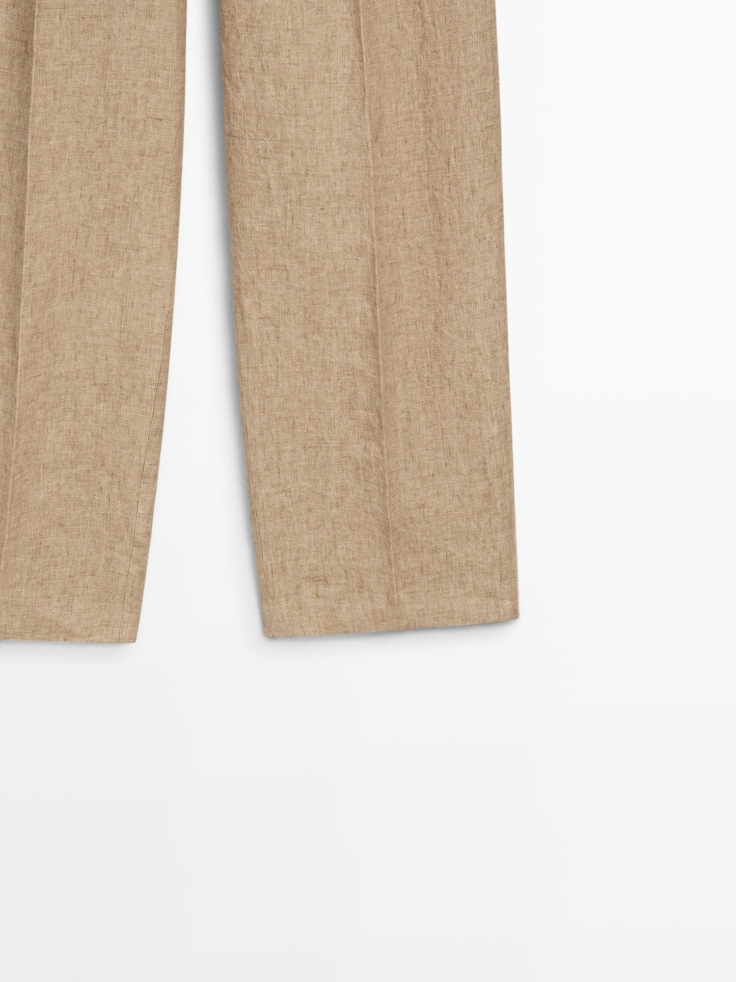 PANTALON FLUIDE À DÉTAIL PINCES LIN