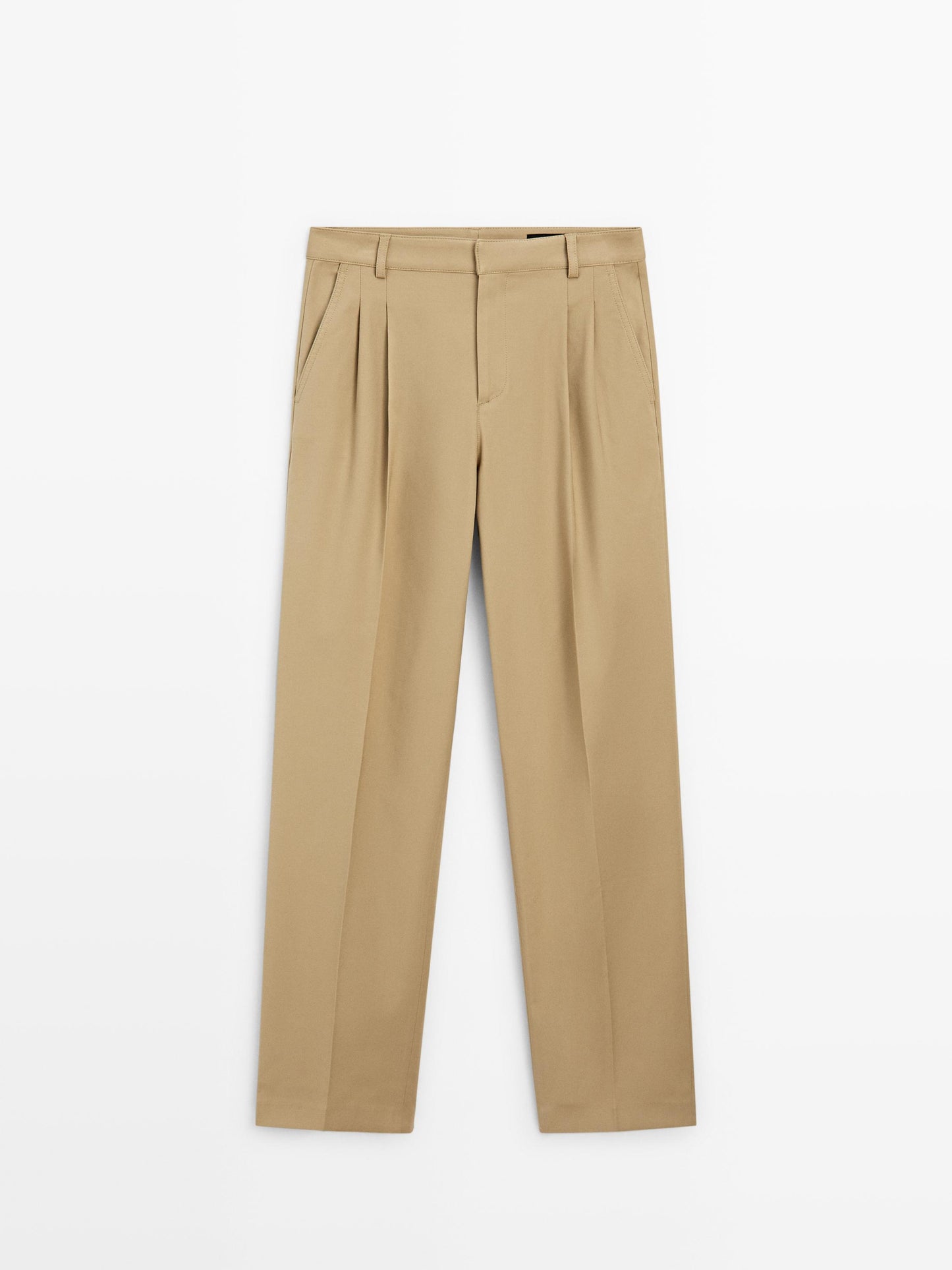 Pantalon droit plissé