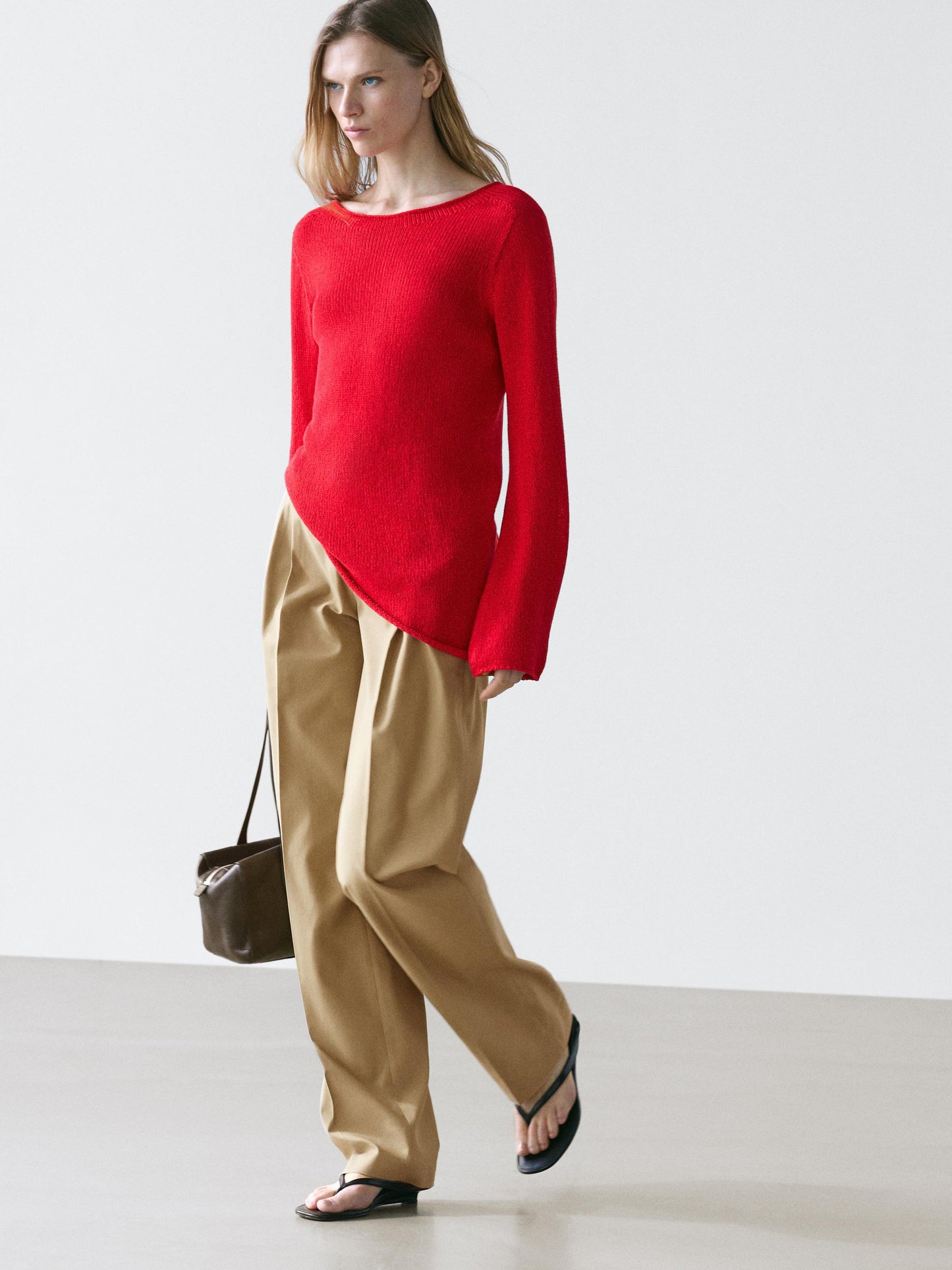 Pantalon droit plissé