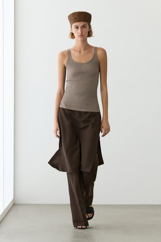 PANTALON FLUIDE COUPE JUPE