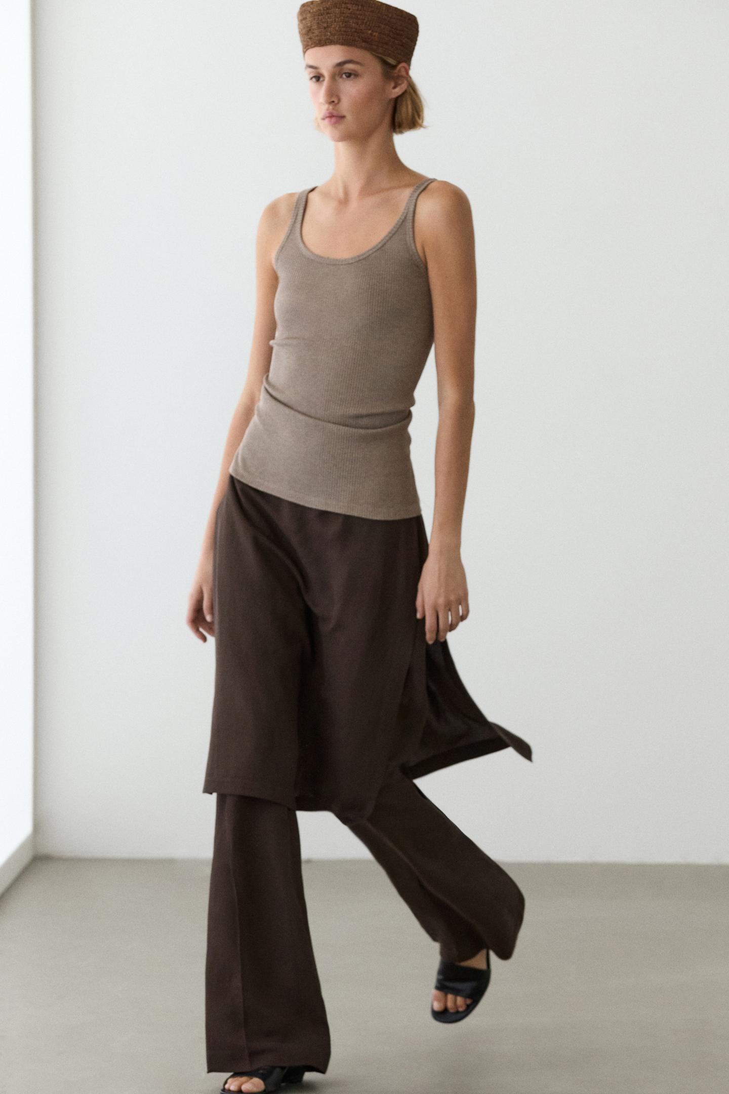 PANTALON FLUIDE COUPE JUPE
