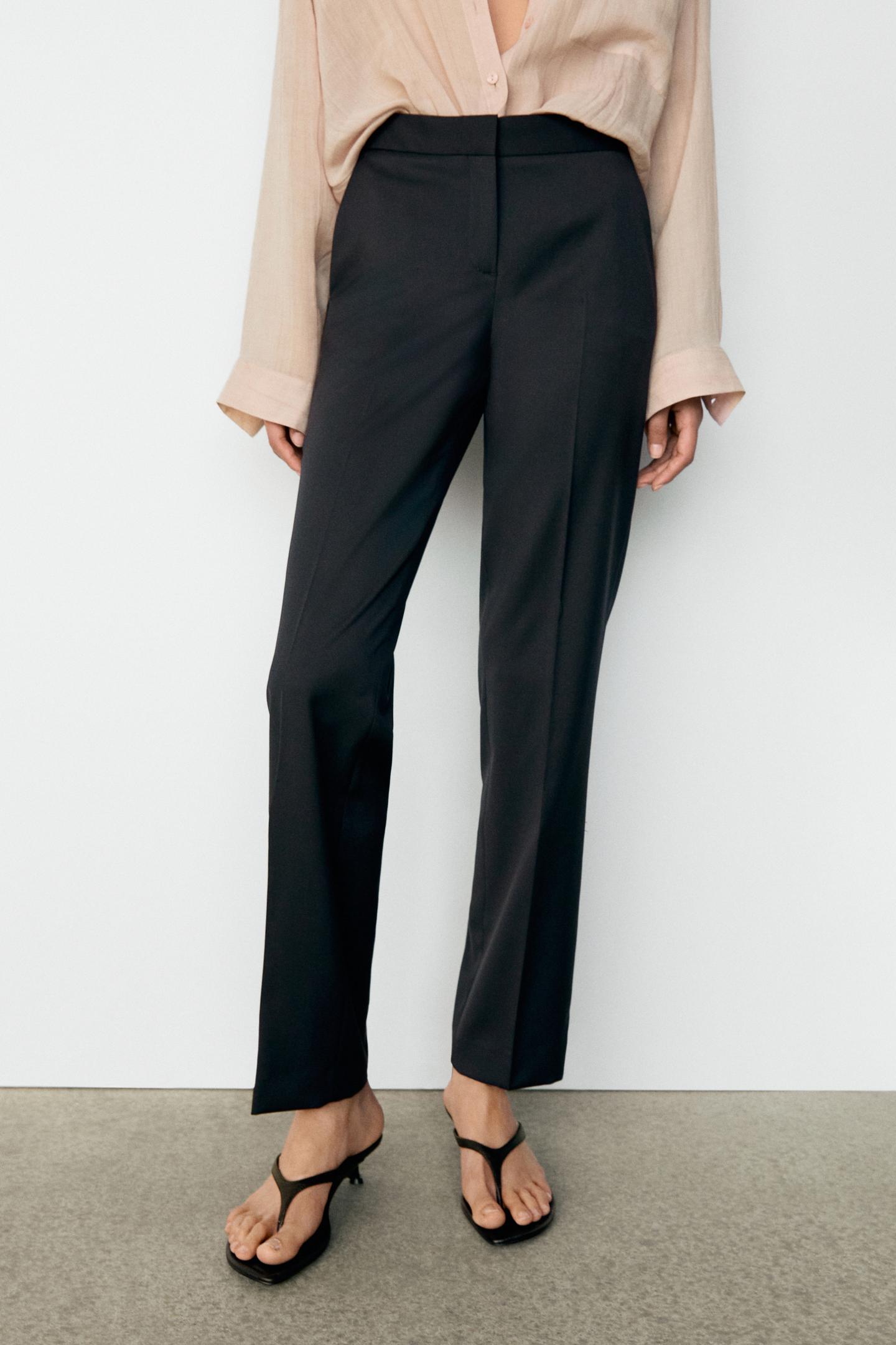 PANTALON DROIT 100 % LAINE FROIDE