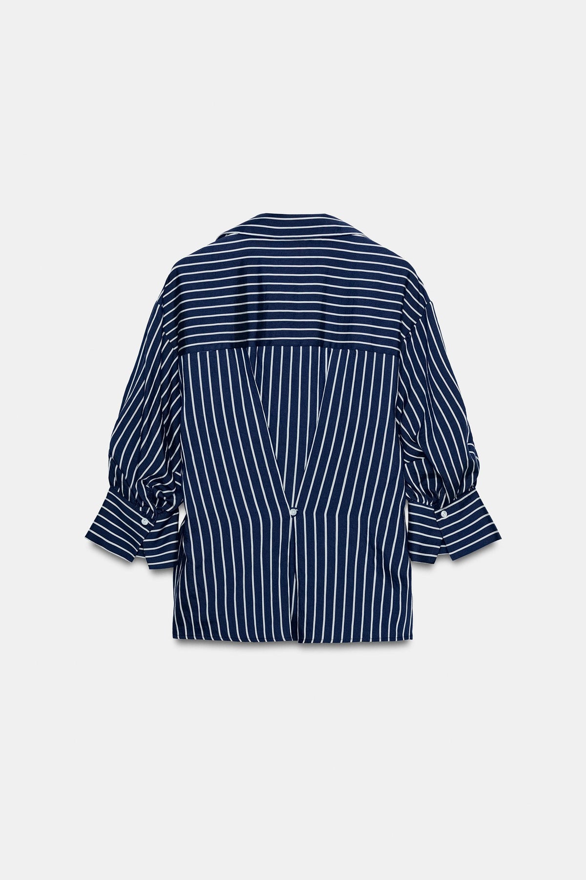 CHEMISE À RAYURES MANCHES BOUFFANTES