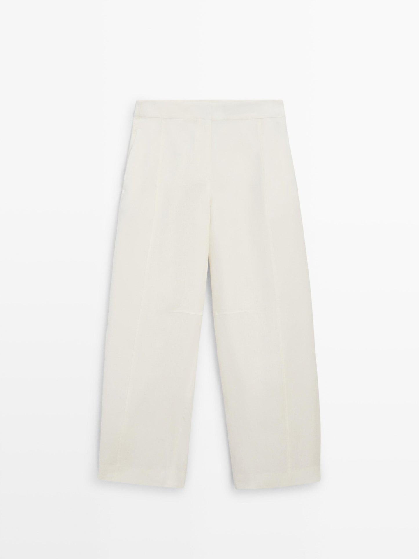 ENSEMBLE GILET BOUTONNAGE LIN| PANTALON BARREL LIN