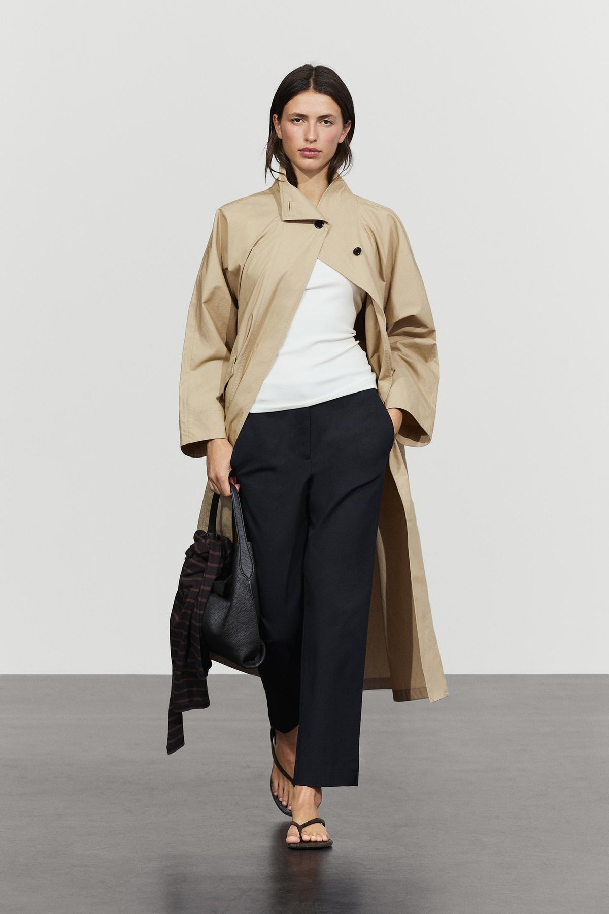 PANTALON STRAIGHT STRETCH EN DAIM