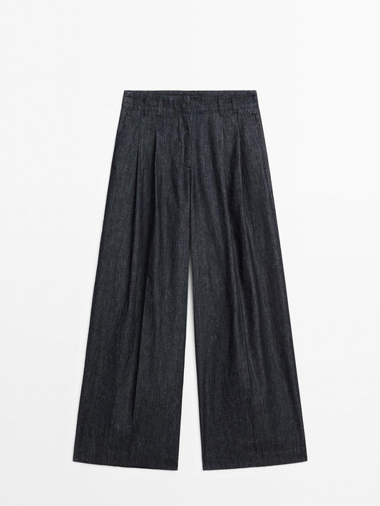 JEAN TAILLE HAUTE LARGE ET LÉGER