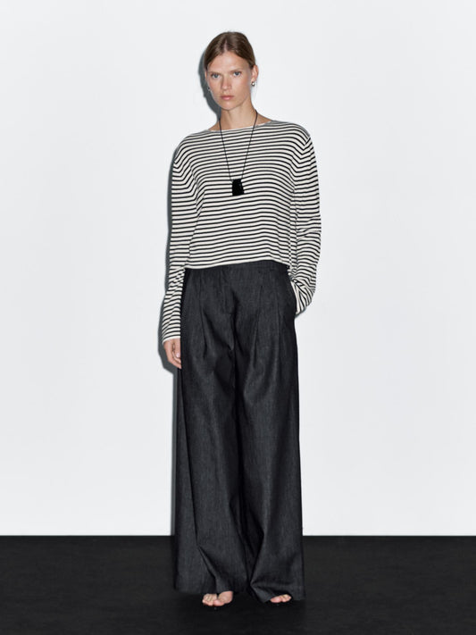 JEAN TAILLE HAUTE LARGE ET LÉGER