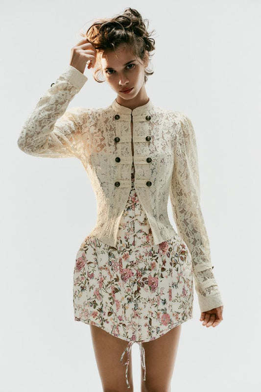 ROBE BUSTIER À IMPRIMÉ FLEURI