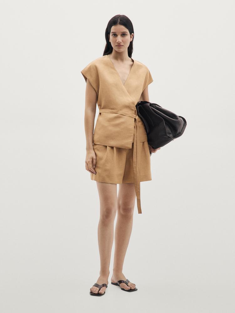 SANDALE PLATE CUIR