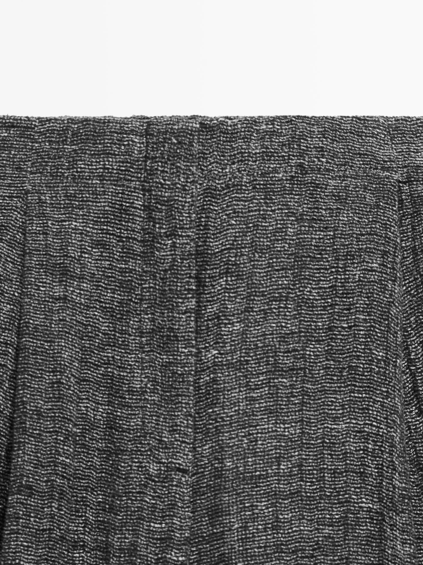 PANTALON À PINCES EN LIN MÉLANGÉ