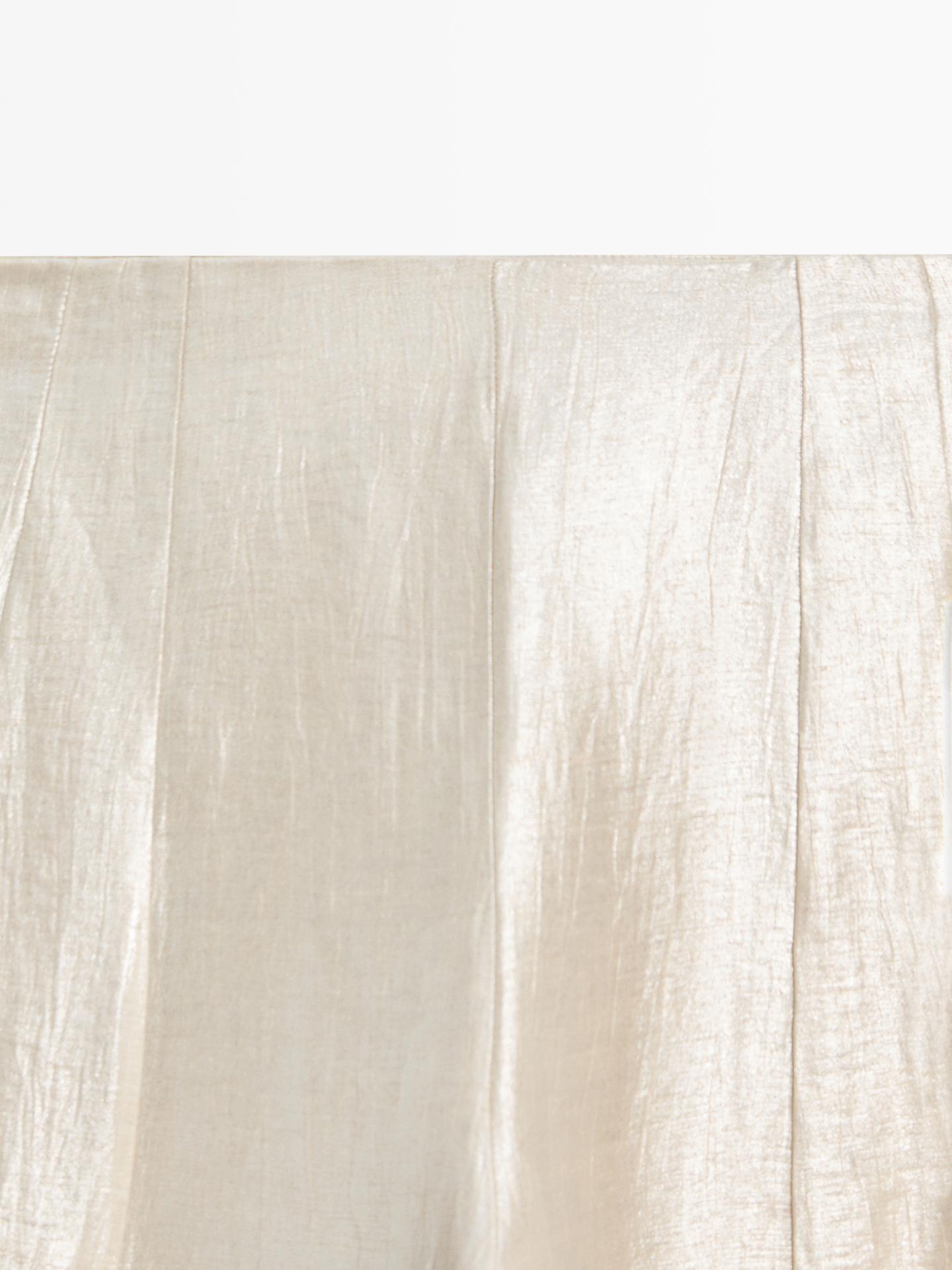 PANTALON FLUIDE EN LIN MÉTALLISÉ