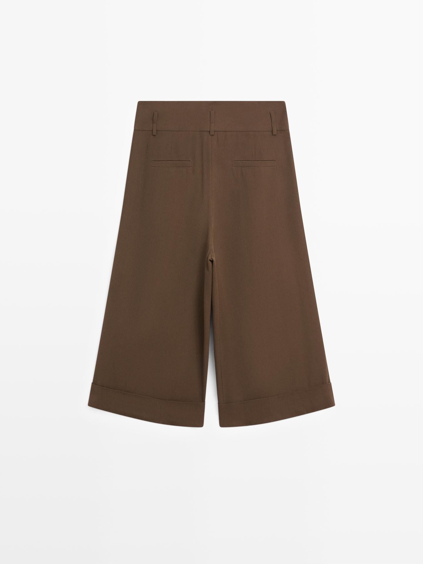 BERMUDA LONG AVEC OURLET