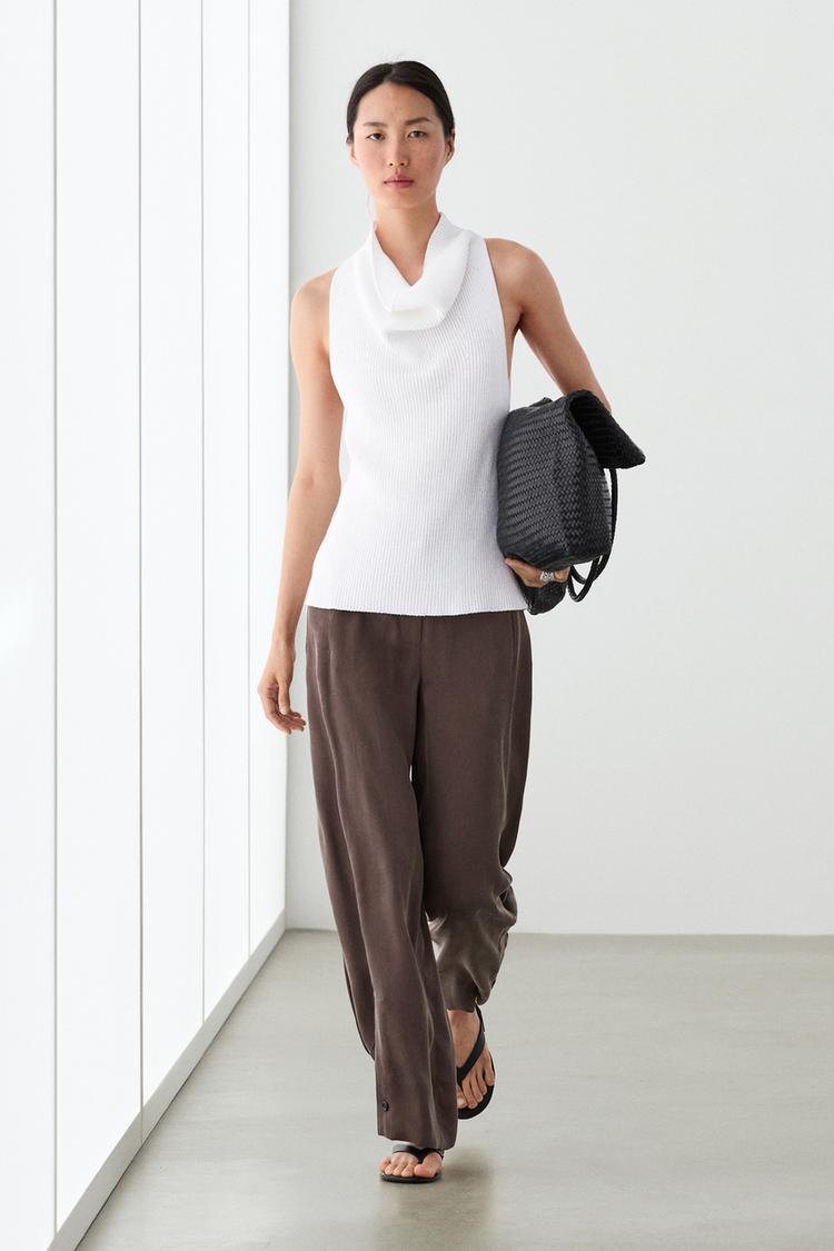 SANDALE PLATE CUIR