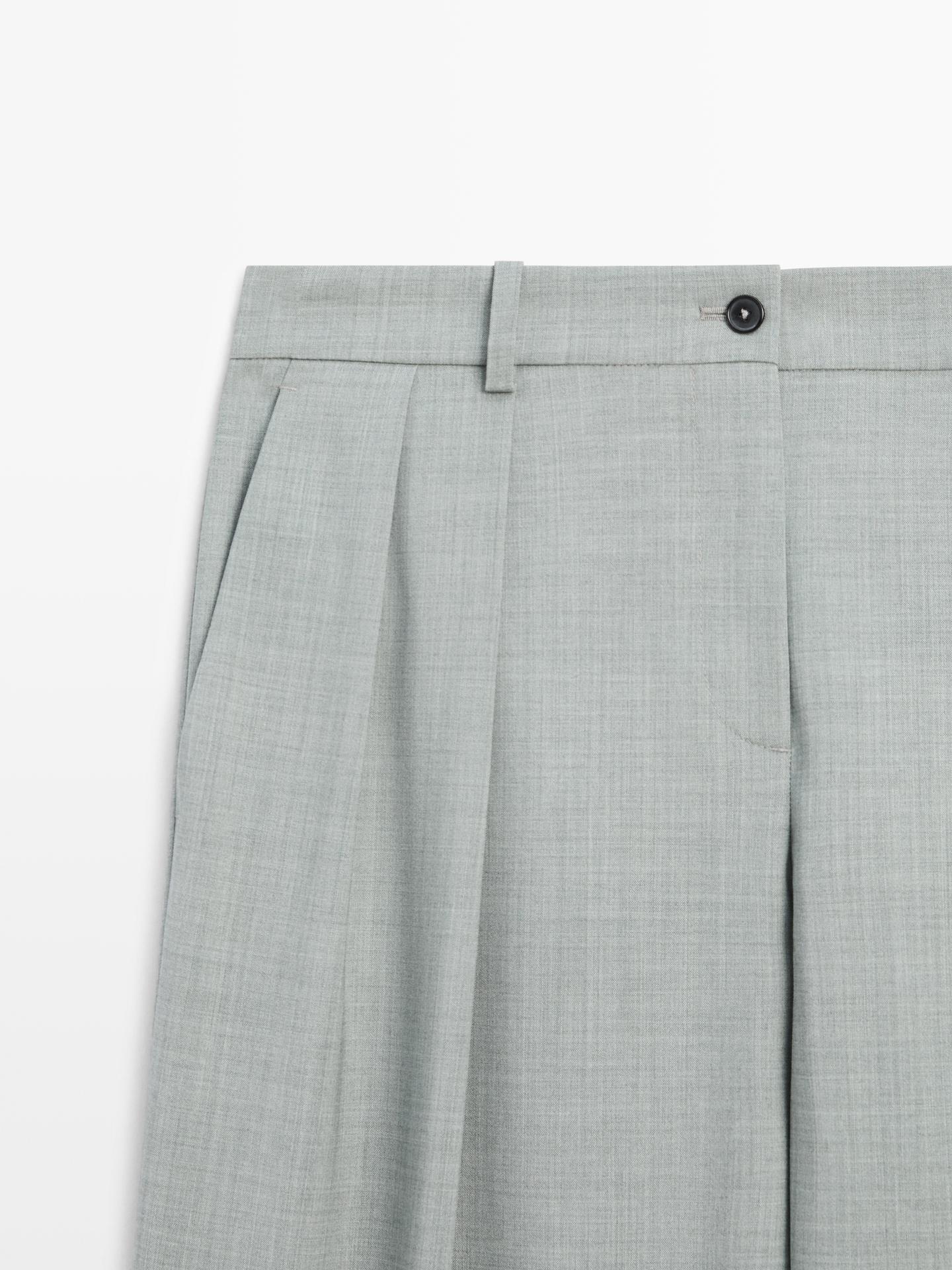 PANTALON FLUIDE À PINCES