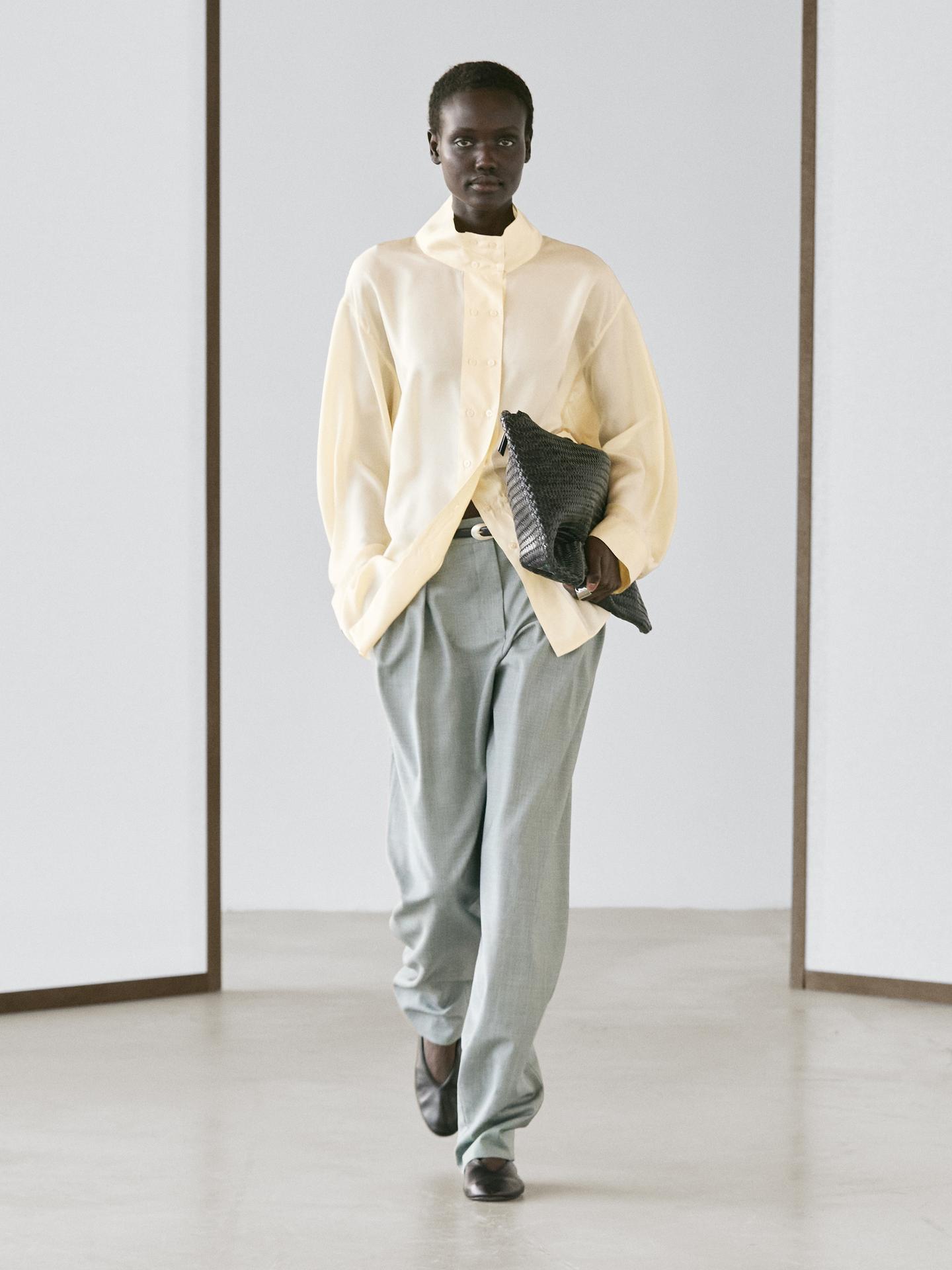 PANTALON FLUIDE À PINCES