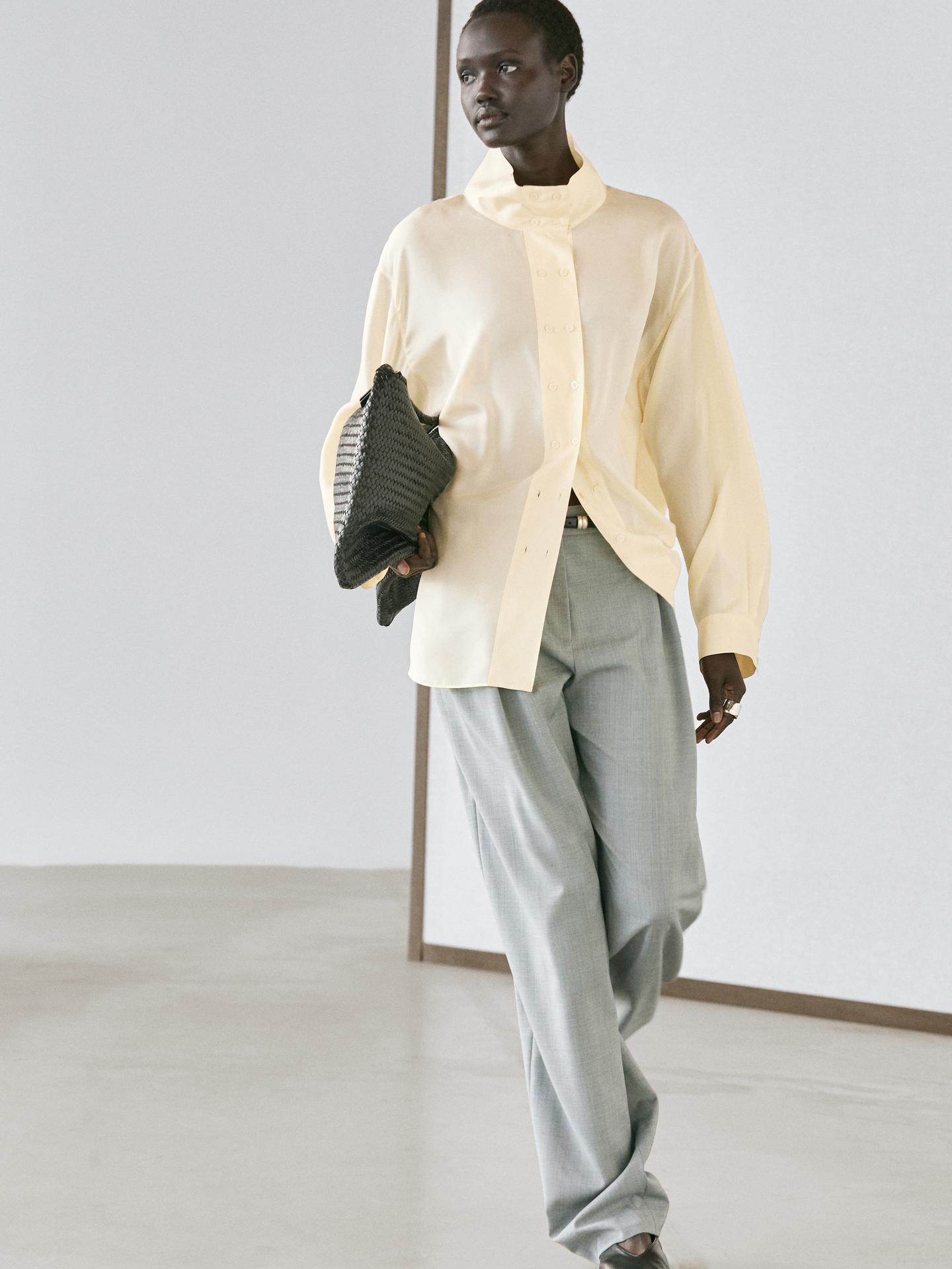 PANTALON FLUIDE À PINCES