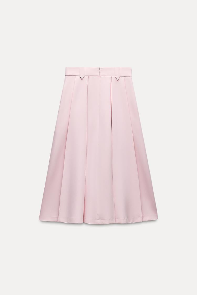 MIDI BOX PLEAT SKIRT