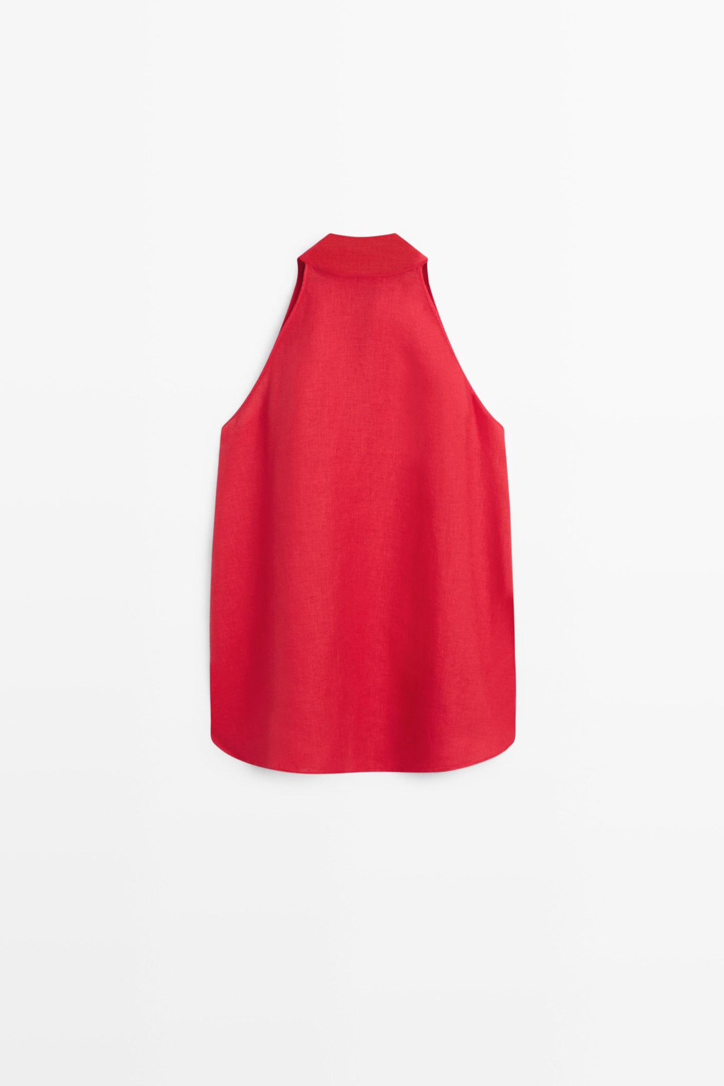 TOP FLUIDE À ENCOLURE AMÉRICAINE 100 % LIN
