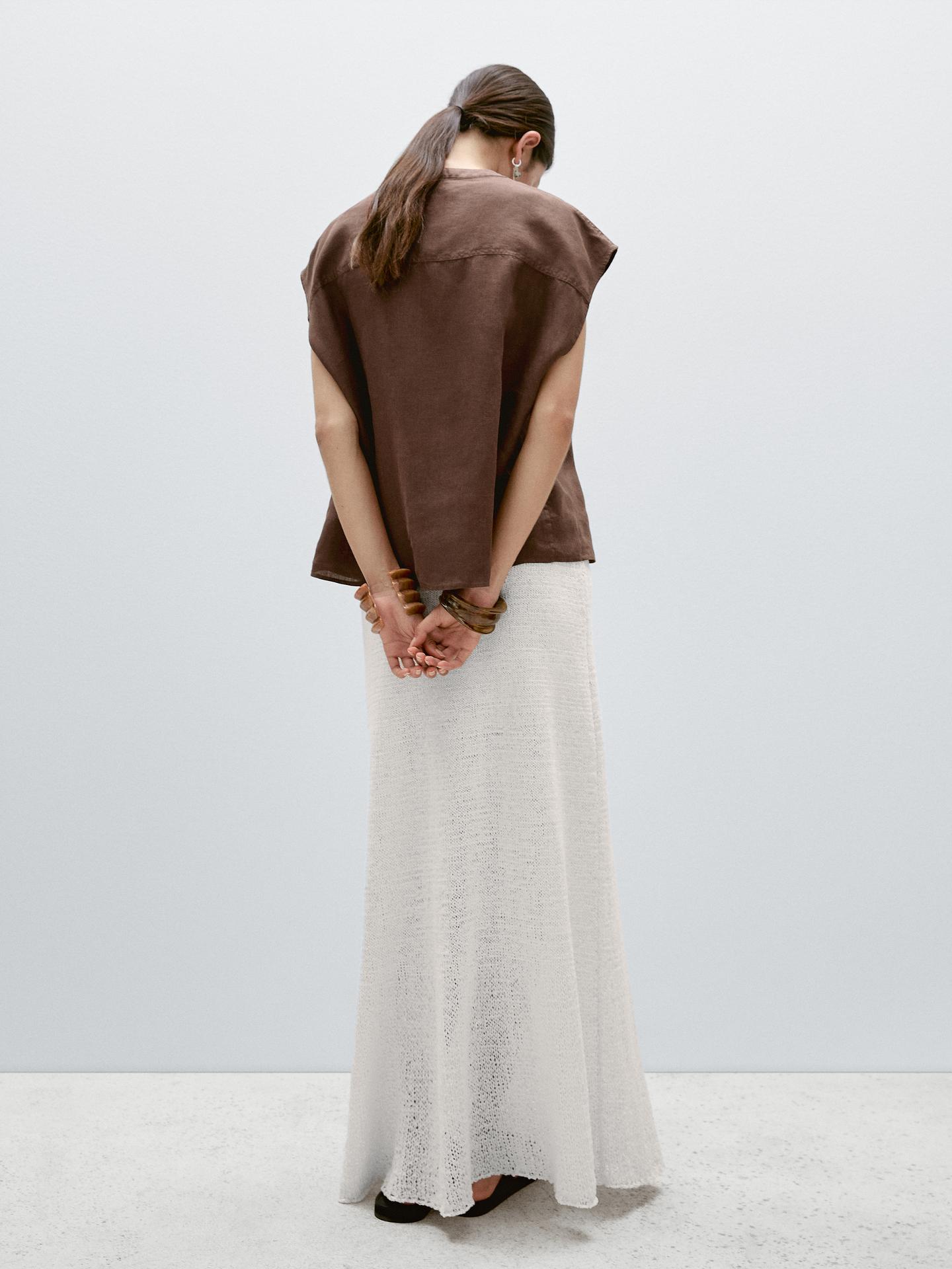 WAISTCOAT WITH BUTTONED CHEST DETAIL