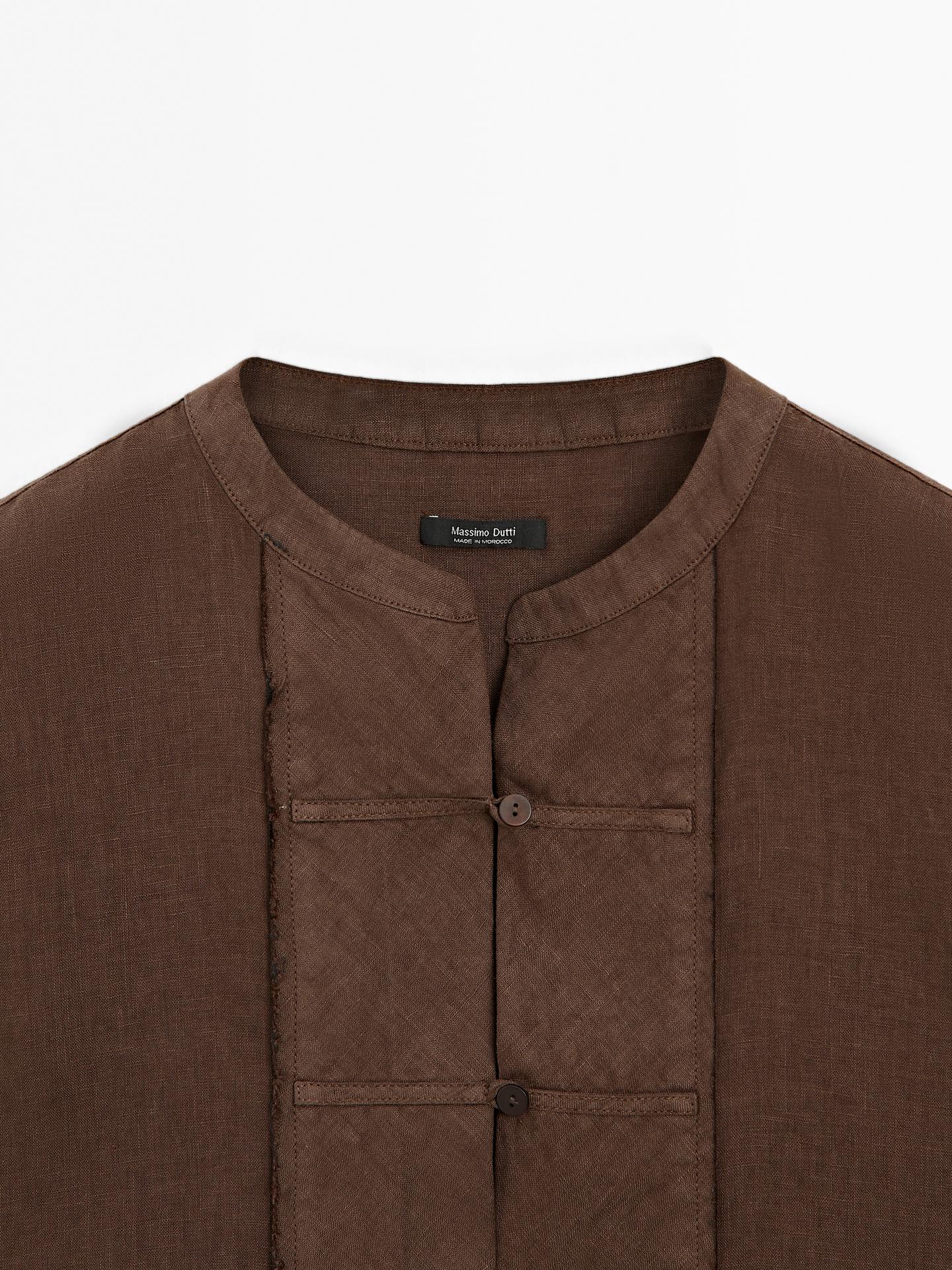 WAISTCOAT WITH BUTTONED CHEST DETAIL