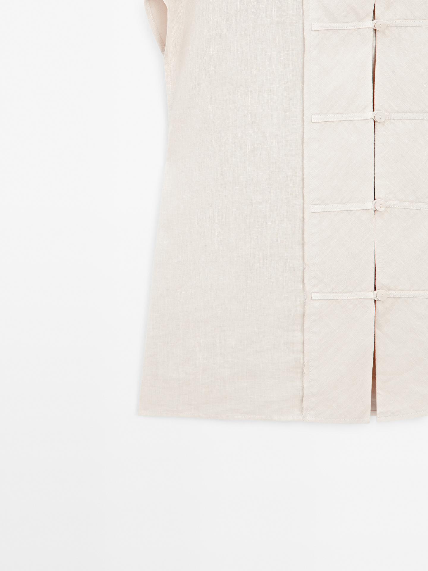 WAISTCOAT WITH BUTTONED CHEST DETAIL