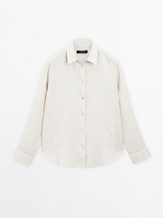 CHEMISE FLUIDE 100 % LIN