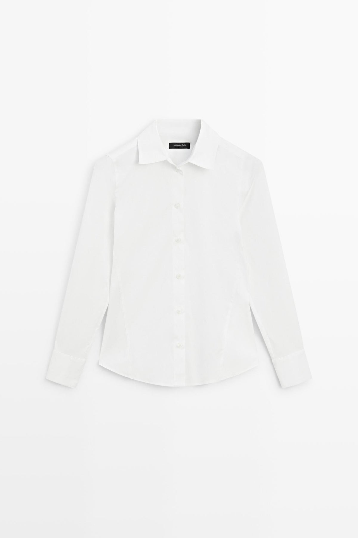 CHEMISE EN POPELINE DE COTON MÉLANGÉ