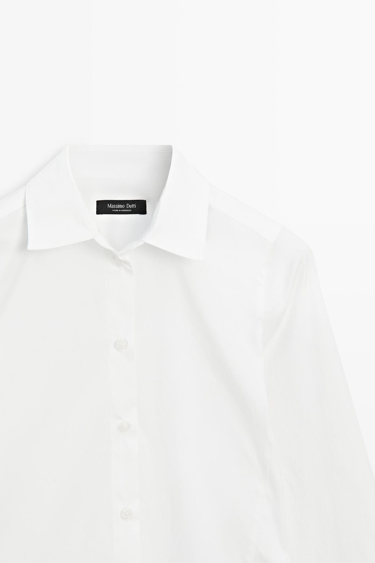 CHEMISE EN POPELINE DE COTON MÉLANGÉ