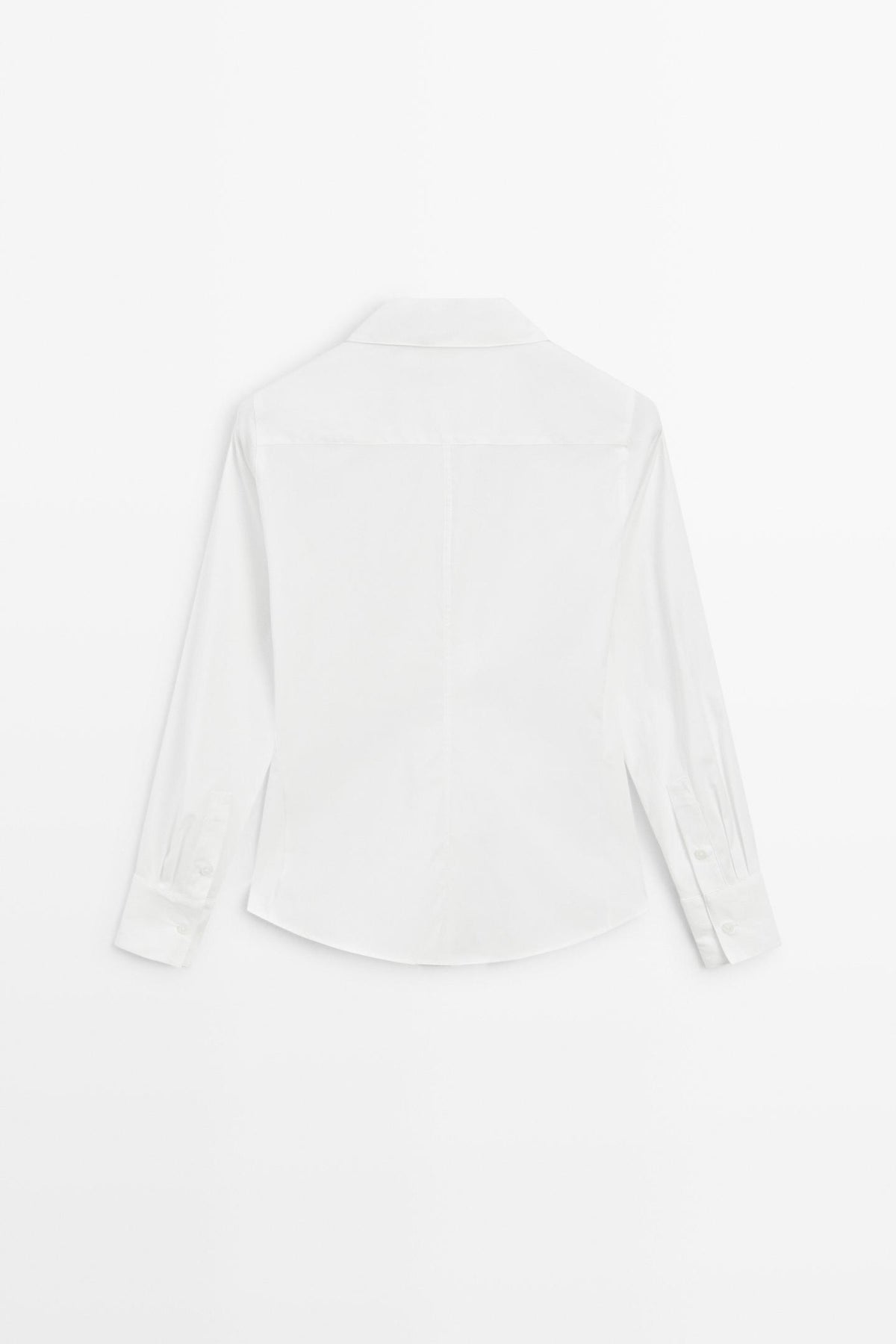 CHEMISE EN POPELINE DE COTON MÉLANGÉ