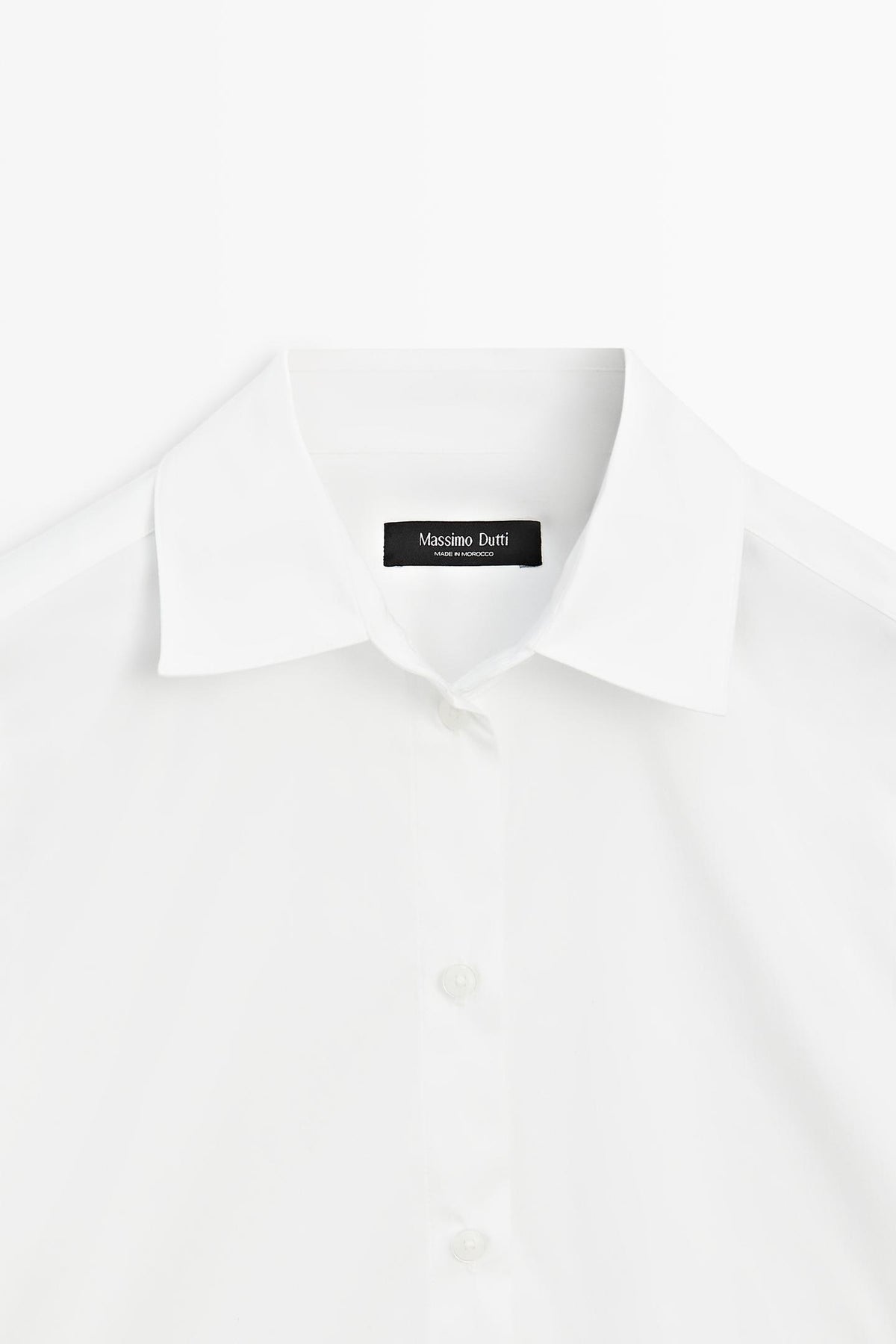 CHEMISE EN POPELINE DE COTON MÉLANGÉ
