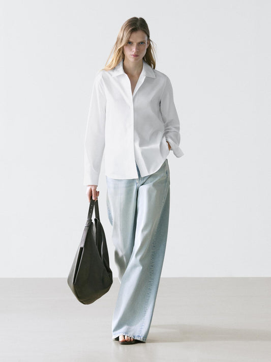 CHEMISE EN POPELINE 100 % COTON