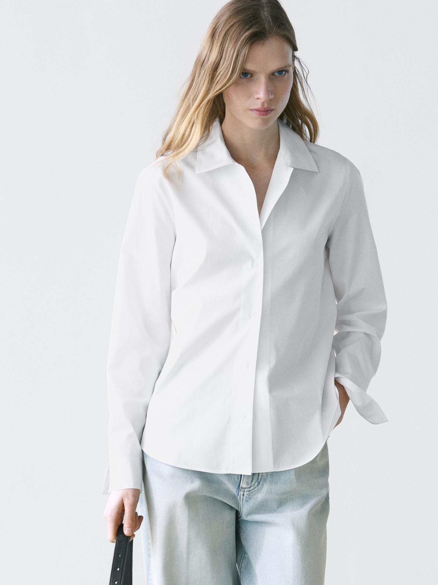 CHEMISE EN POPELINE 100 % COTON