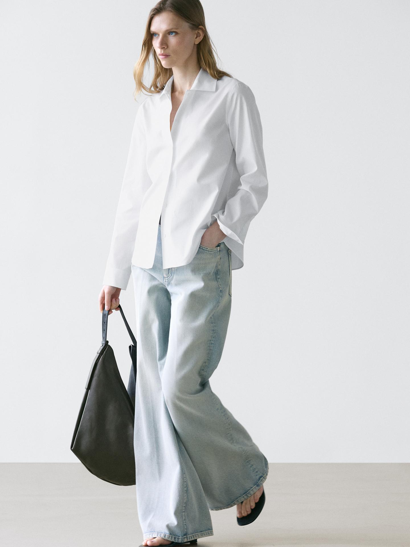 CHEMISE EN POPELINE 100 % COTON