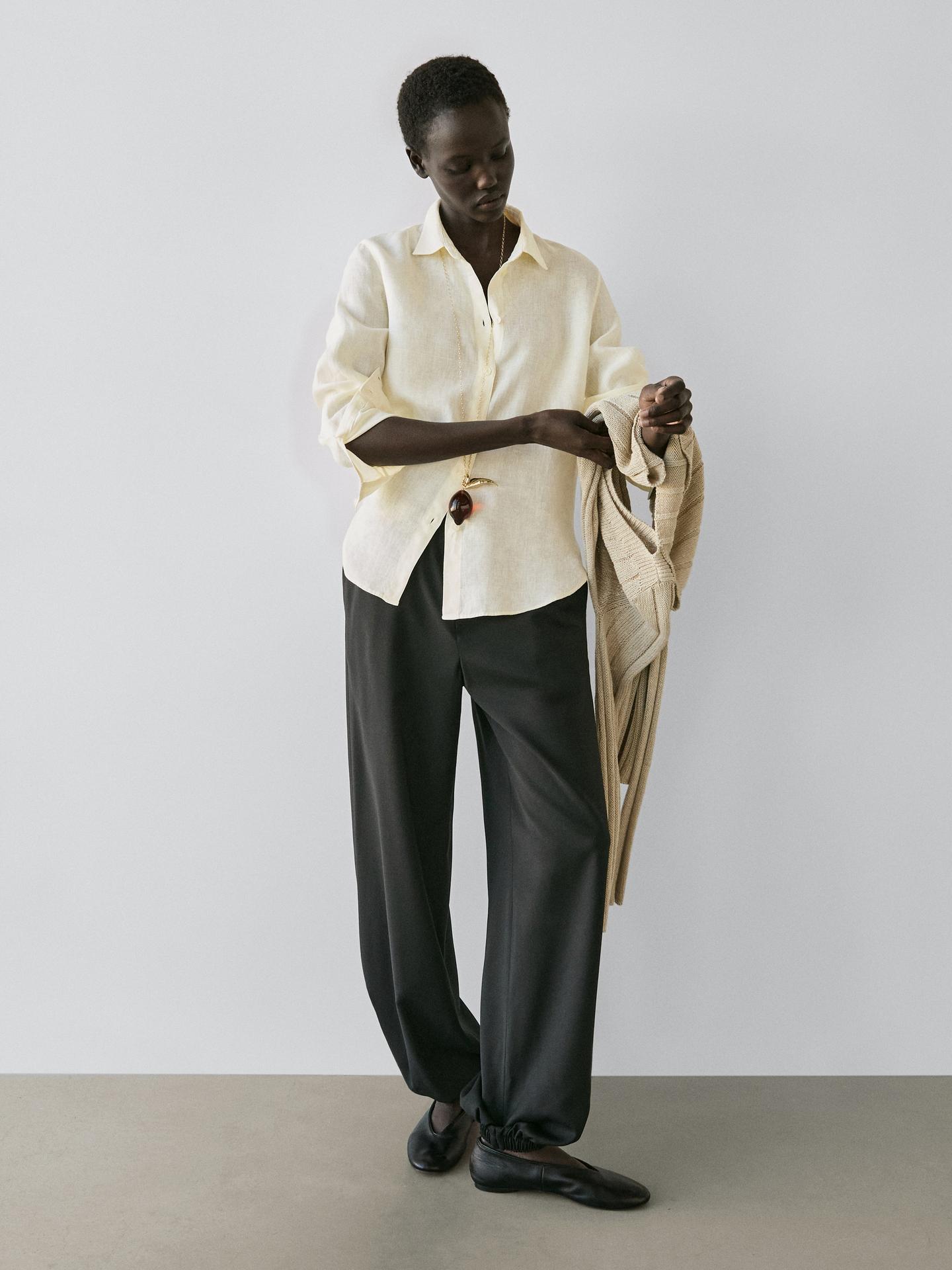 CHEMISE FLUIDE 100 % LIN