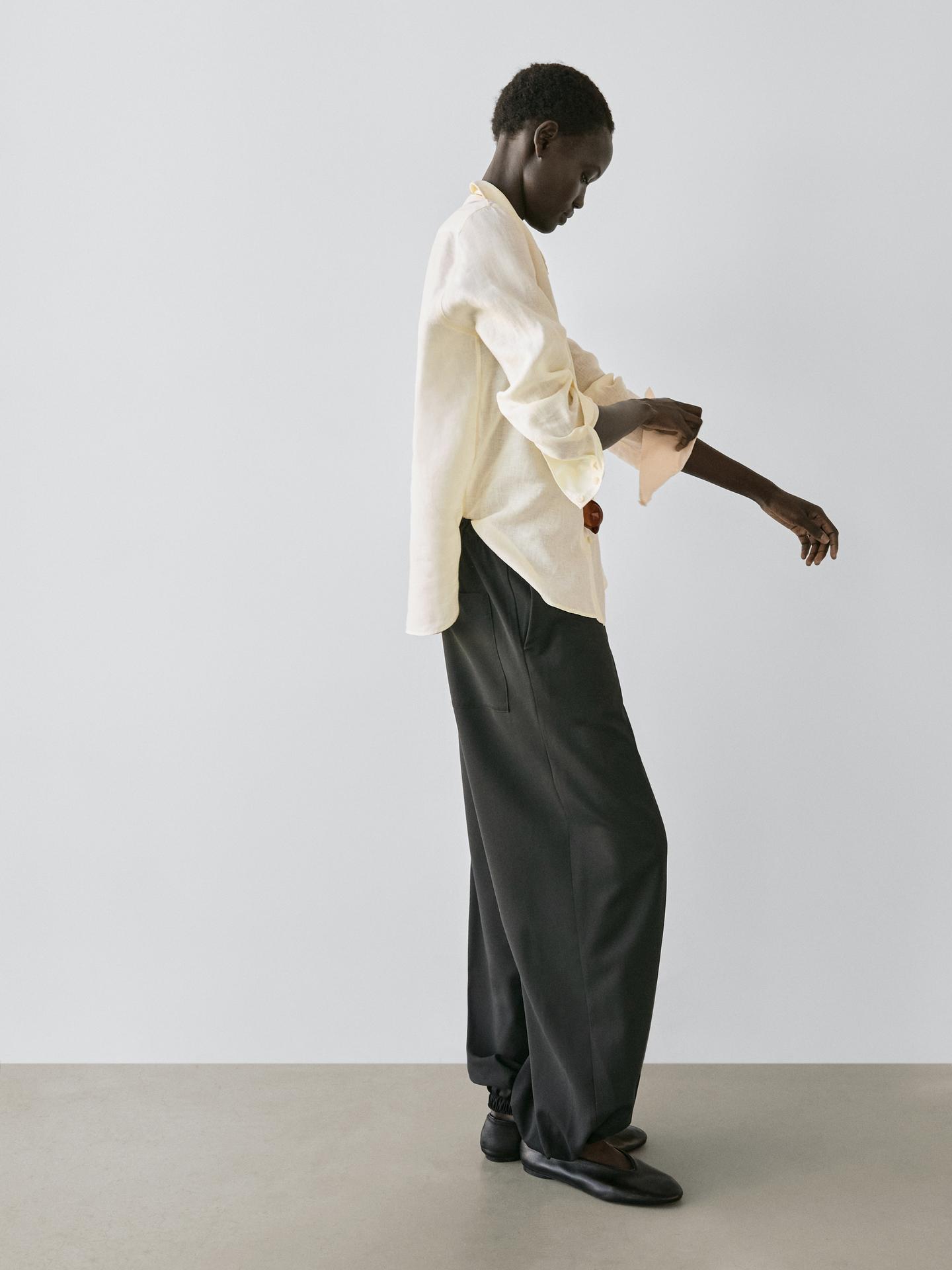 CHEMISE FLUIDE 100 % LIN